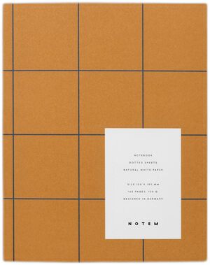 UMA notebook, flat lay binding