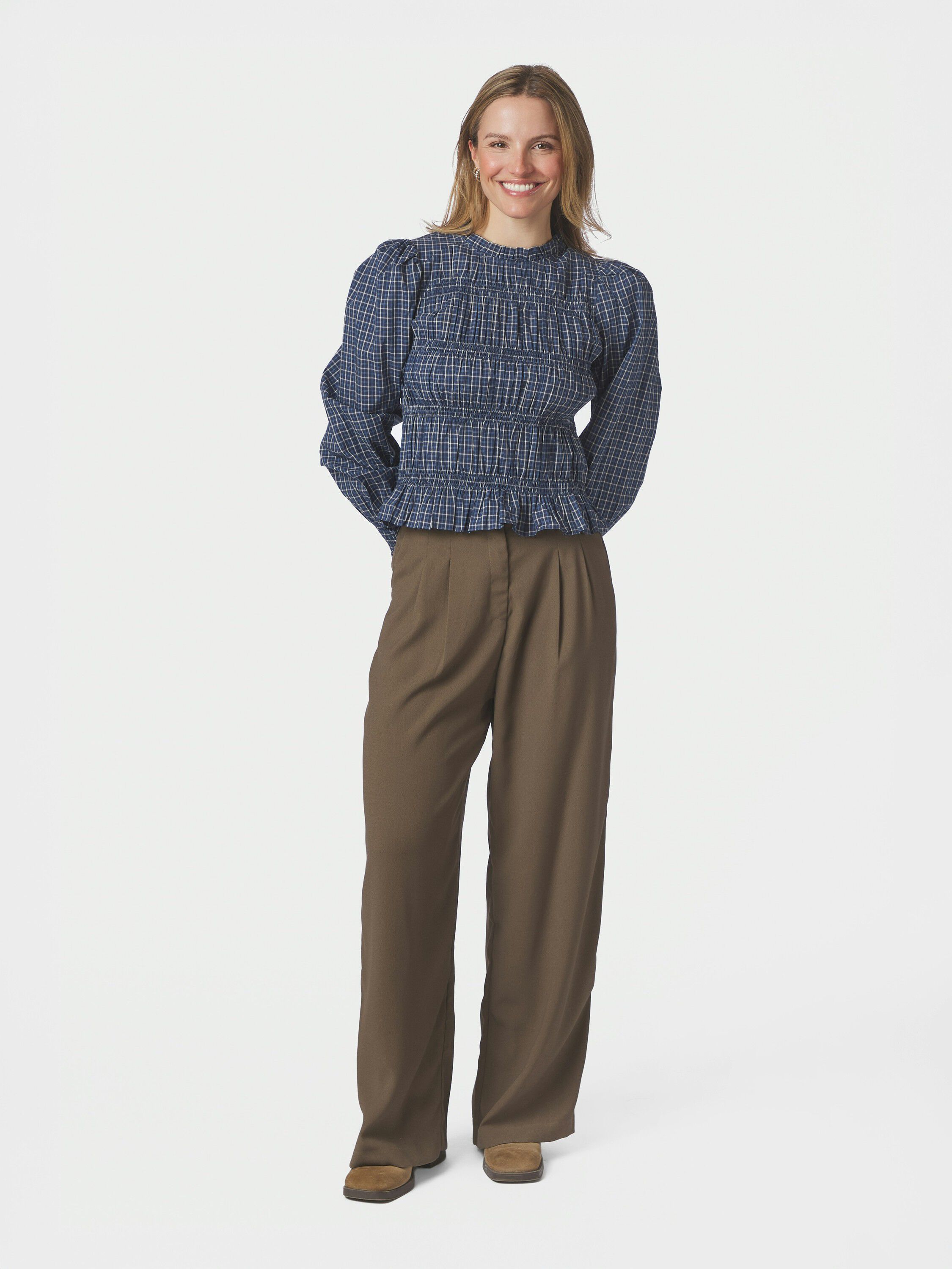 Marcia Check Blouse