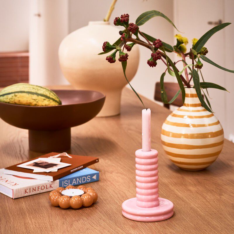 Urban Nature Culture candle holder Talon, golden orange