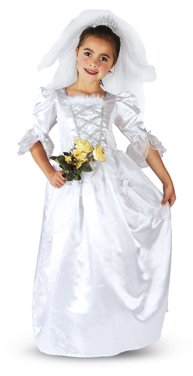 Brudekjole Inkl sl&oslash;r og diadem