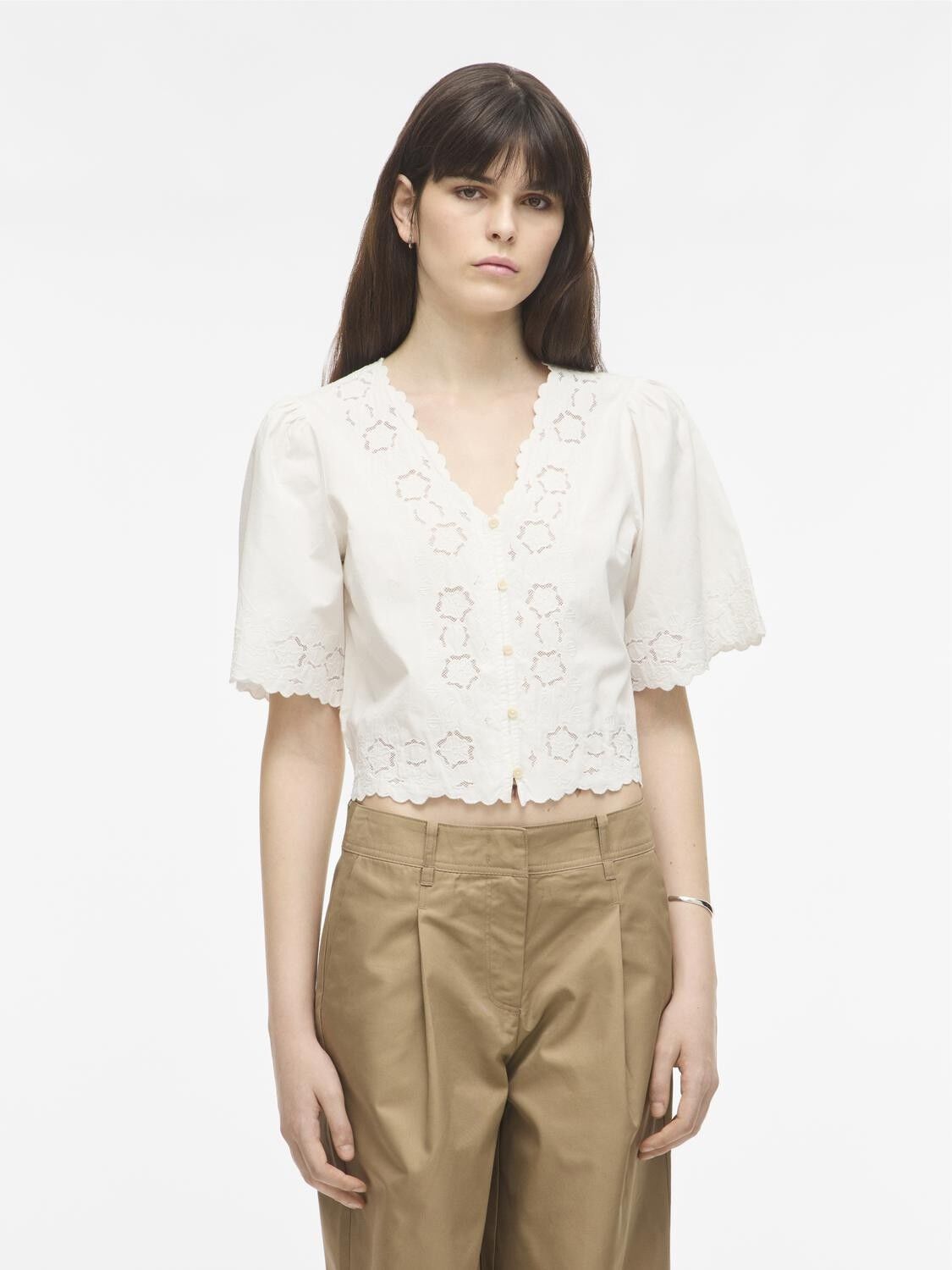Rouamory 2/4 V-Neck Top/1