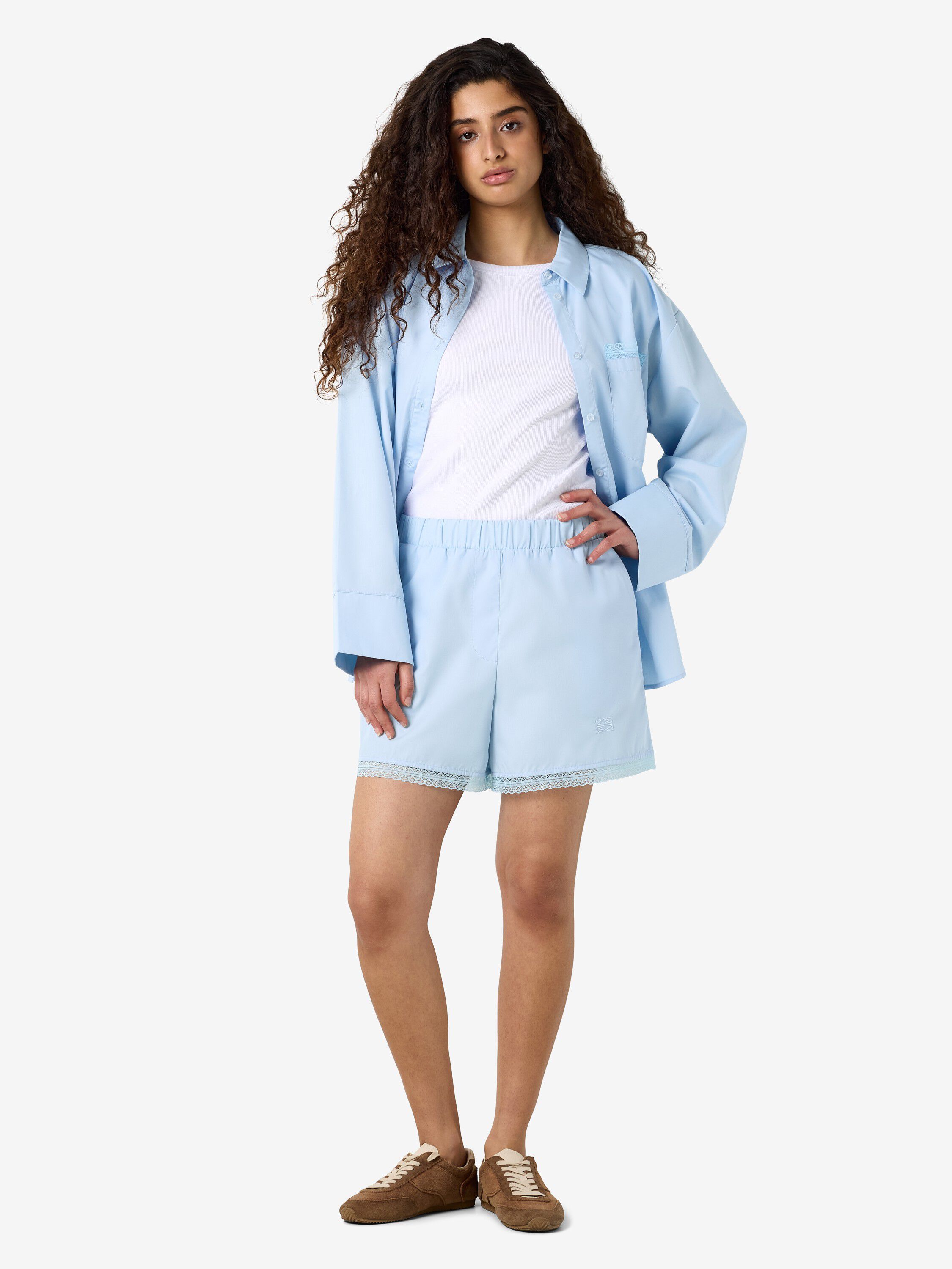 Nmfrida Mw Lace Shorts Tnt/17