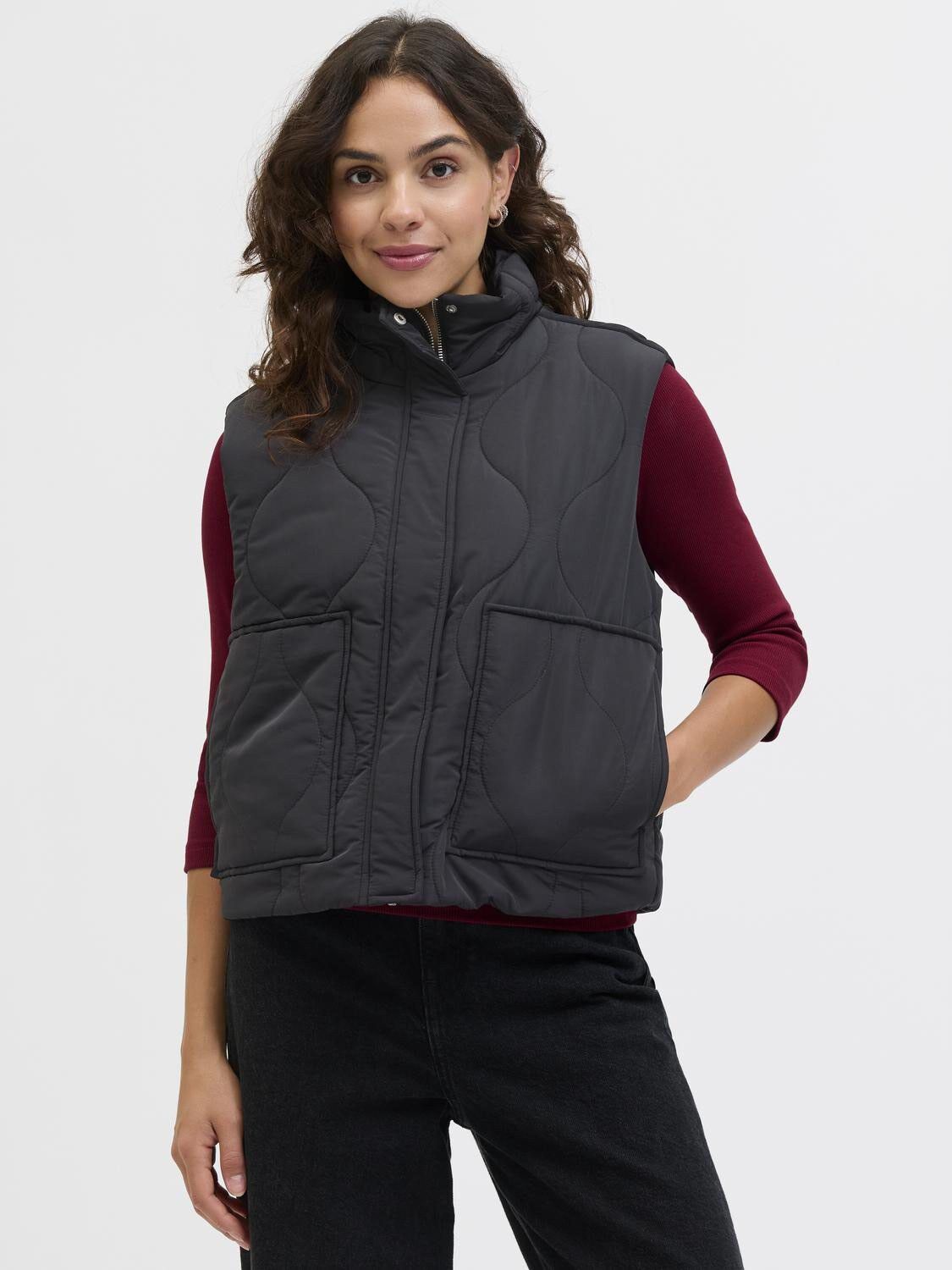 JXSERENA QUILTED VEST OTW LN