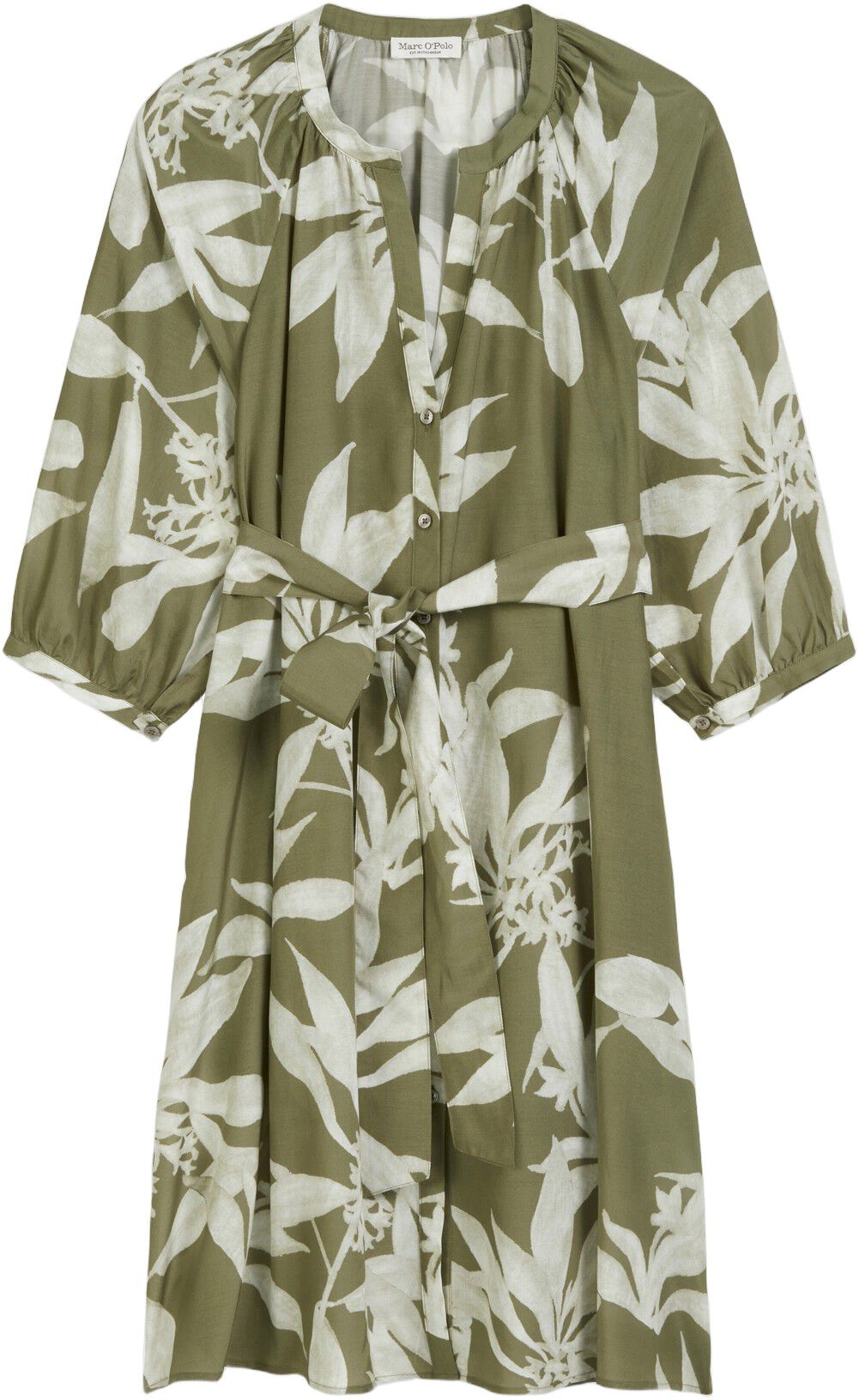 Woven dress, short length, deep v-n