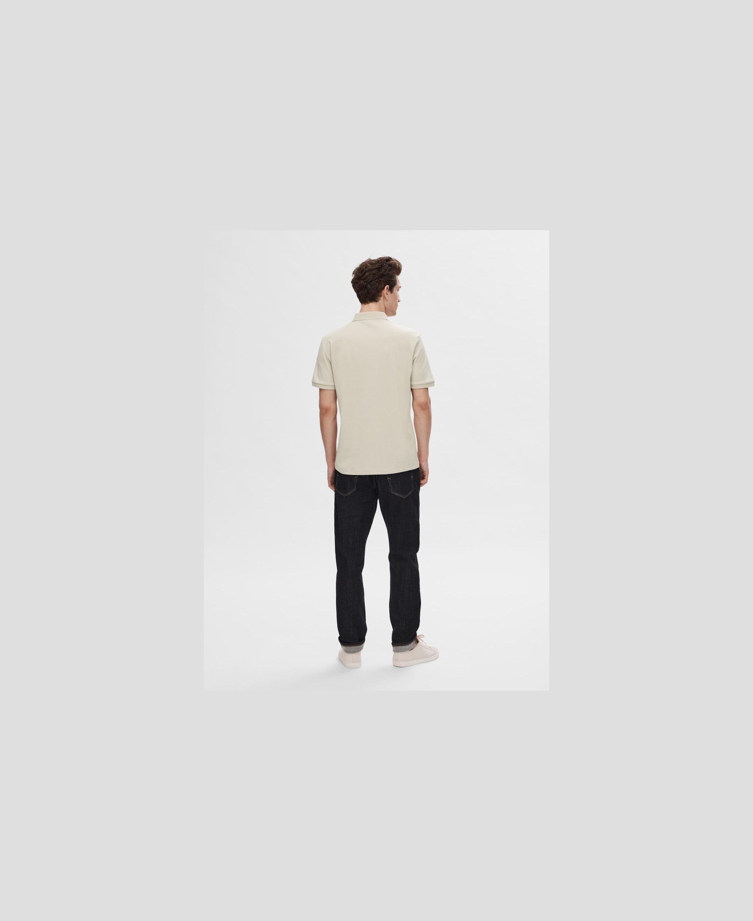 Slhfave Zip Ss Polo Noos