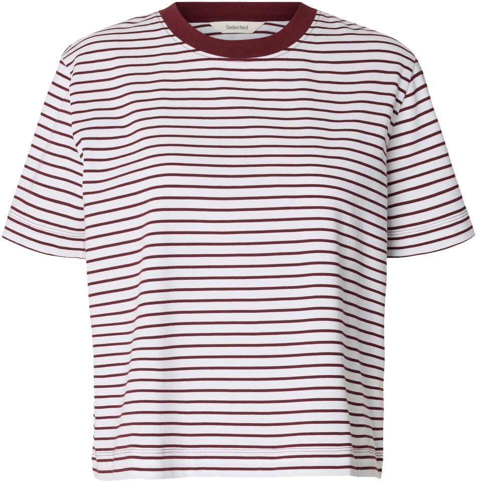 SLWESSENTIAL SS STRIPED BOXY TEE NO