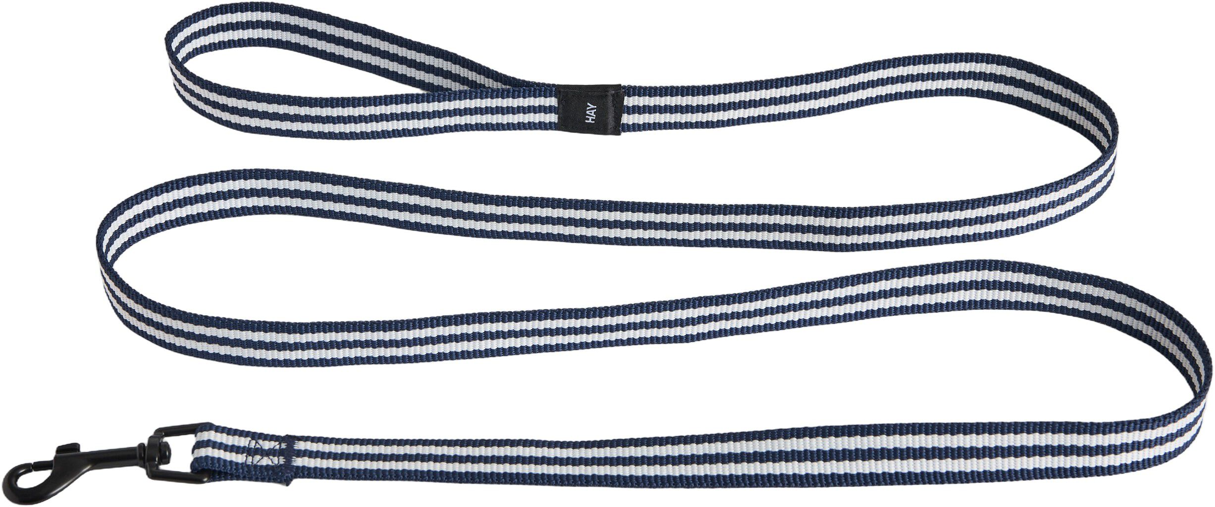 HAY Dogs Leash-Flat S/M-Blue and wh