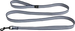 HAY Dogs Leash-Flat S/M-Blue and wh