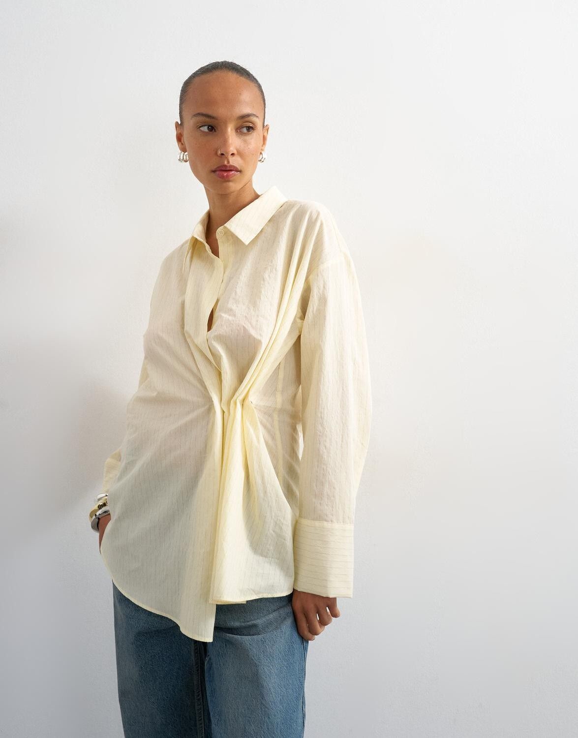 Tselisa Ls Cinch Shirt Wvn