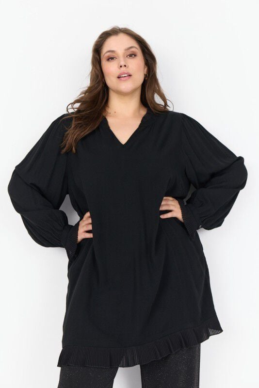 Curvy WA-SAFIA 3 Tunika Sort