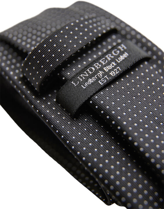 Polyester tie with dots 7 cm