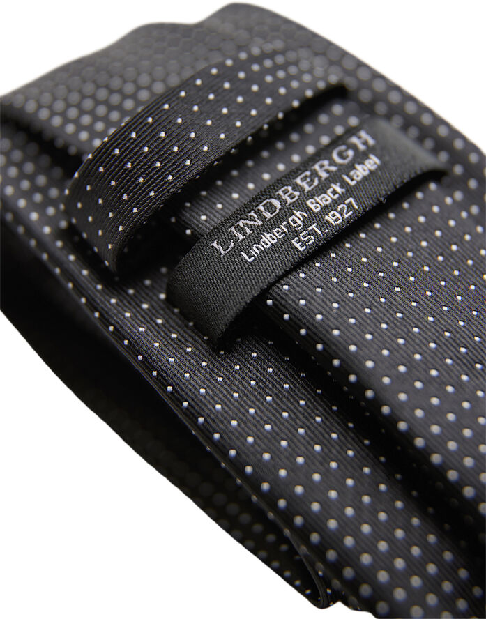 Polyester tie with dots 7 cm