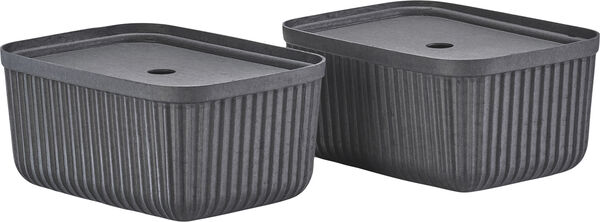Oppbevaringsboks Pulp 32 x 23 cm 2 stk. Black