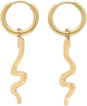 Snake hoop earrings