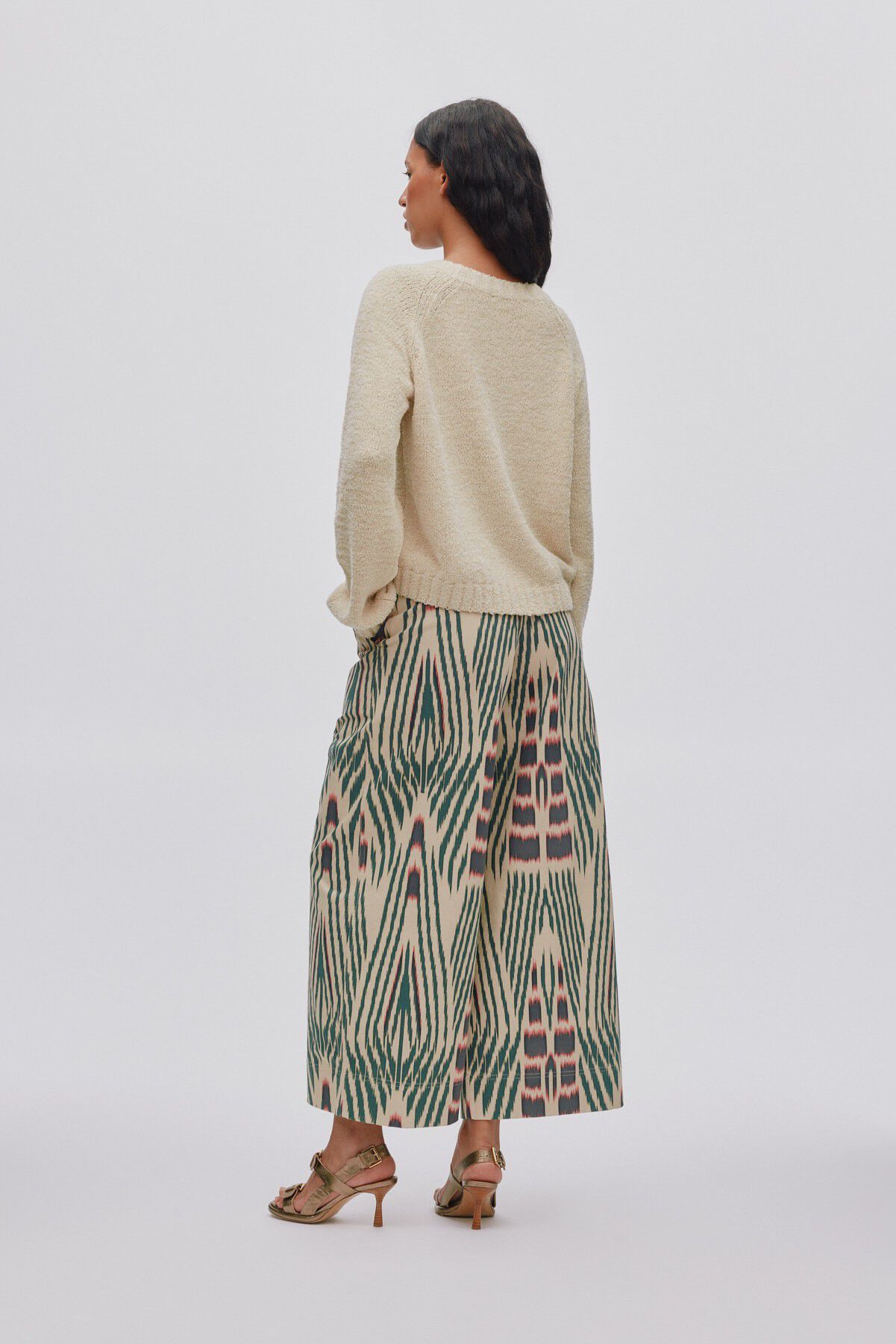 Ikat combat crop pants - Amari