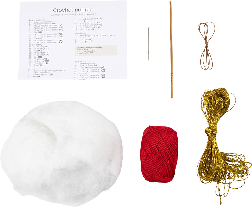 DIY Kit H&aelig;kle, Julekugler