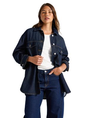 Denim jacket with a relaxed fit, fe