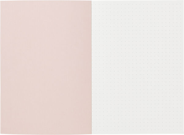 Medium notesbog, blå med tern