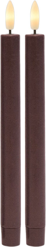 Sille Genopladelig Krone 2 styk s&aelig;t, &Oslash;2cmxH25cm, Bordeaux