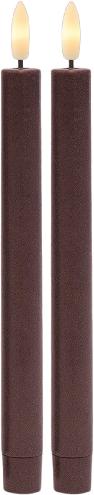 Sille Genopladelig Krone 2 styk sæt, Ø2cmxH25cm, Bordeaux