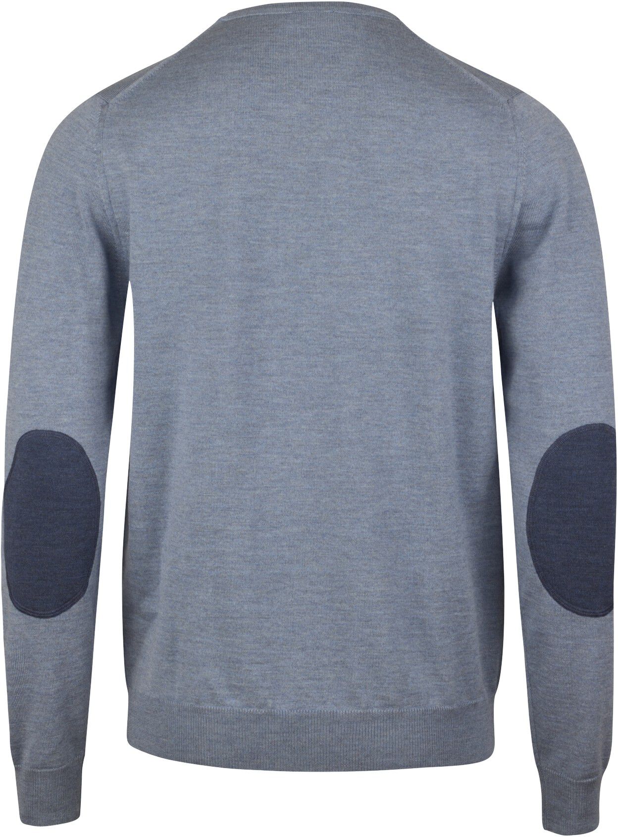 Sweater Knitted Crew Neck With Patch Merino Wool