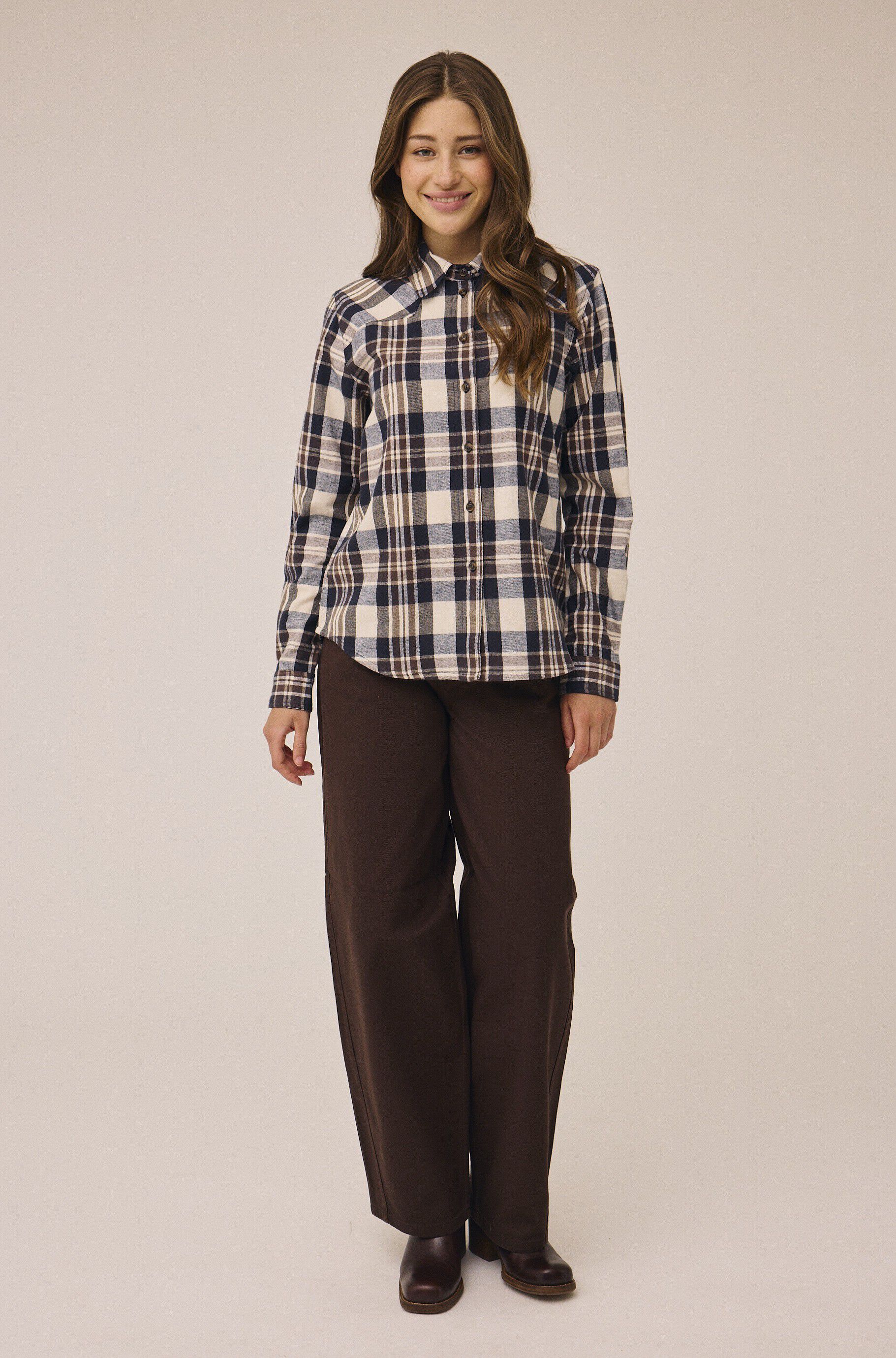 Check 1 Flannel skjorte GOTS