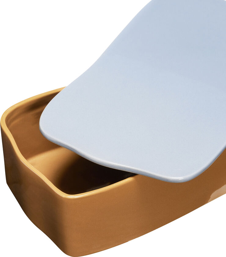 Amare Skrivebordsordner Large Brun/Lyseblå