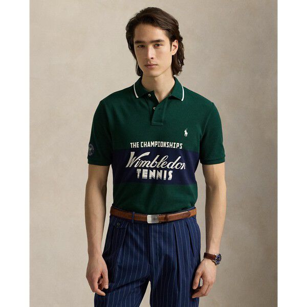 Wimbledon Classic Fit Logo Polo Shirt