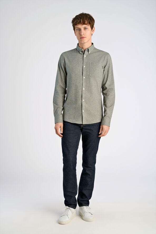 Brushed twill shirt L/S