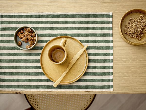 Spisebrikke 33x48 2-pak Statement Stripe Green