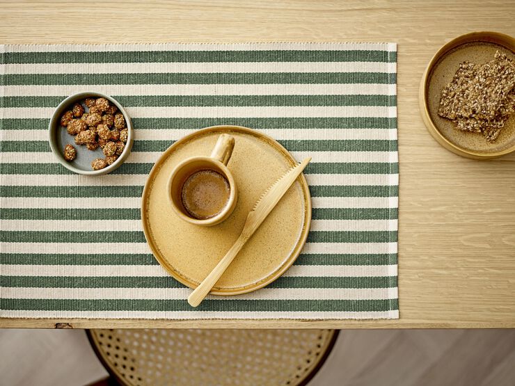 Spisebrikke 33x48 2-pak Statement Stripe Green