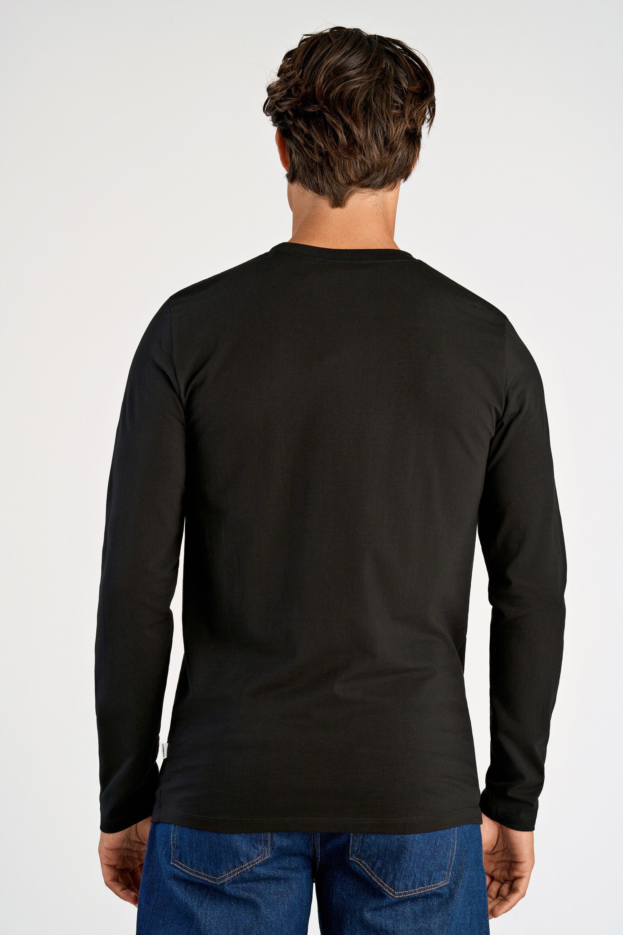 Basic o-neck stretch tee L/S
