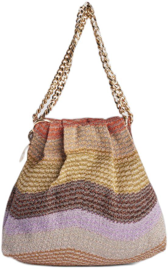 DRAWSTRING POUCH CHAIN RASCHEL LARGE WAVE / 0 UNICA
