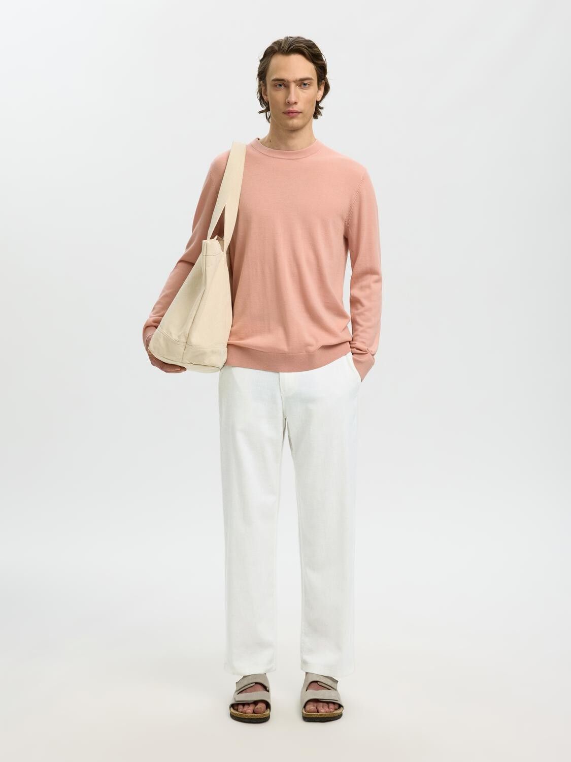 Slh220-Loose Brody Linen Bld Pant Noos