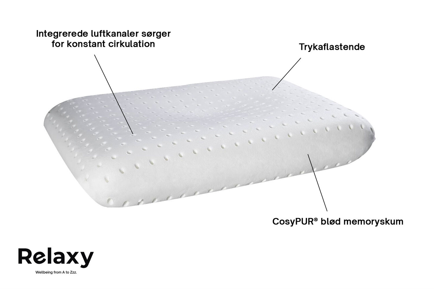 Relaxy HEAVEN Pillow 55x37x11 cm