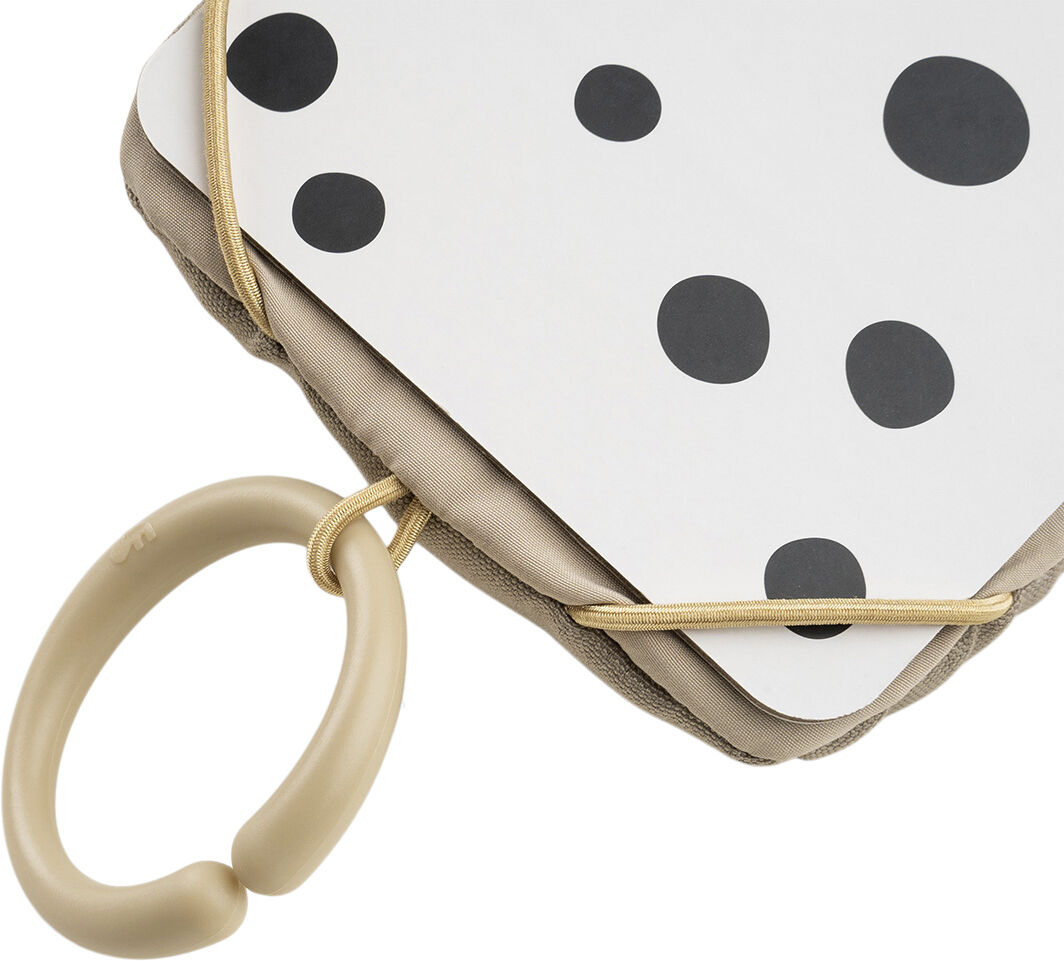 Baby kontrastkortholder Deer friends Sand