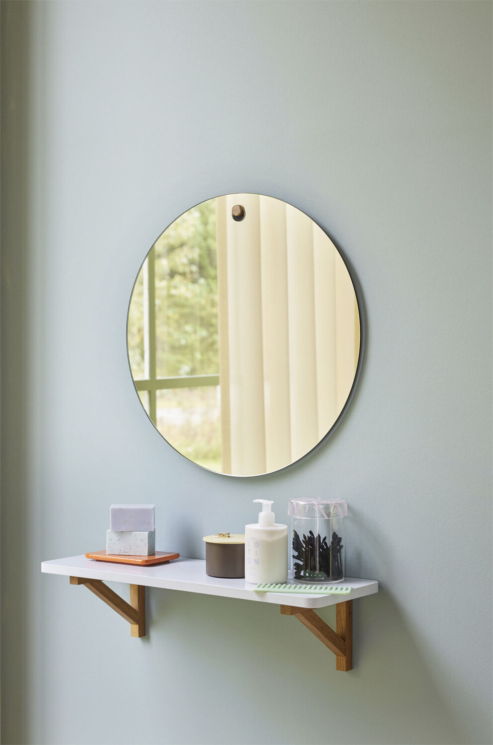 Amare Sm&oslash;rplatter Lysebl&aring;/Orange s&aelig;t af 2