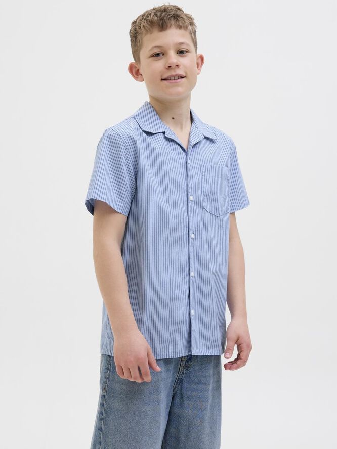 JJCODY POPLIN RESORT SHIRT SS JNR