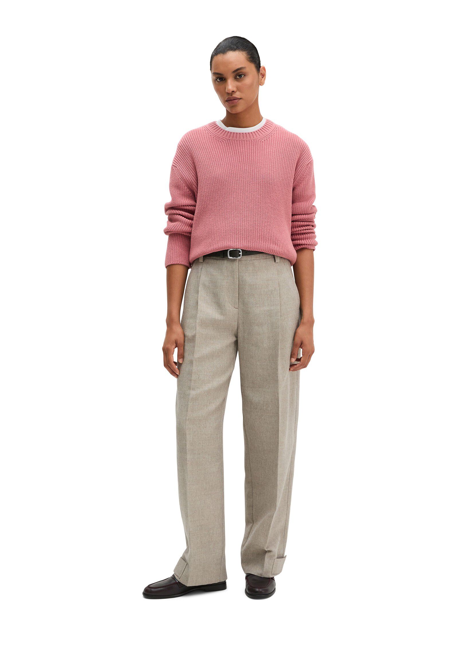 Pullovers, LSL, Round-Neck, Slits
