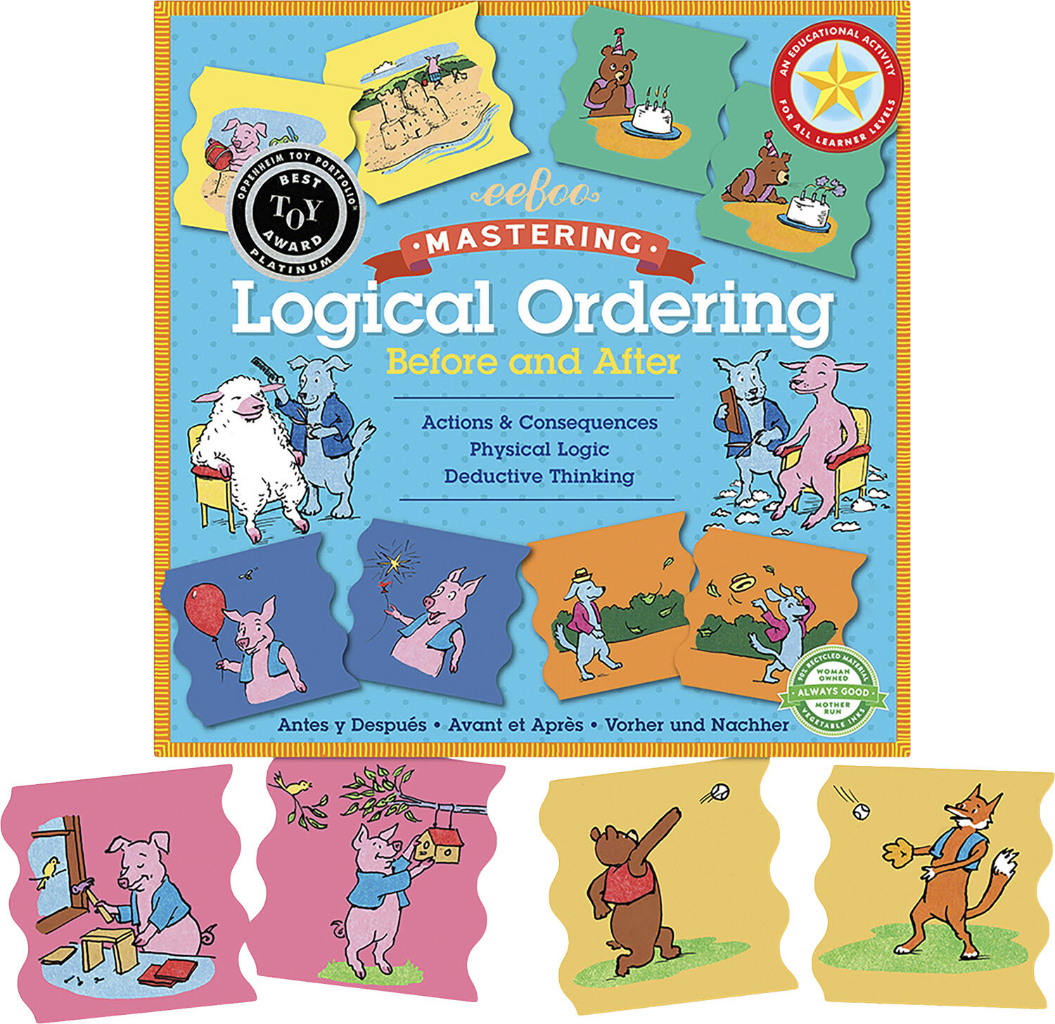 eeBoo - Leg & L&aelig;r puslespil - Logisk orden