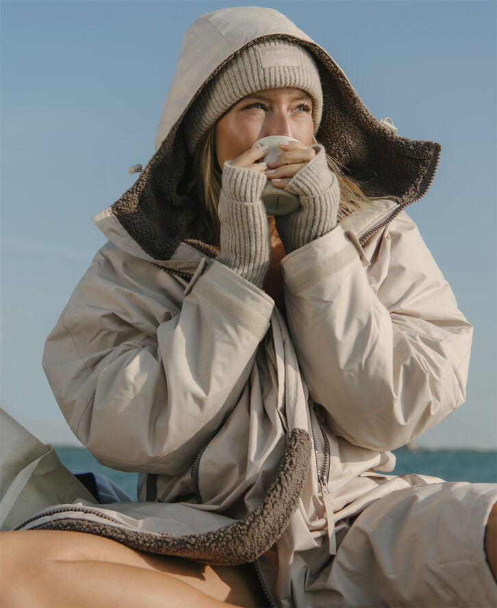 Cartel x Monday Bliss Winterswim Changing Robe - Sand