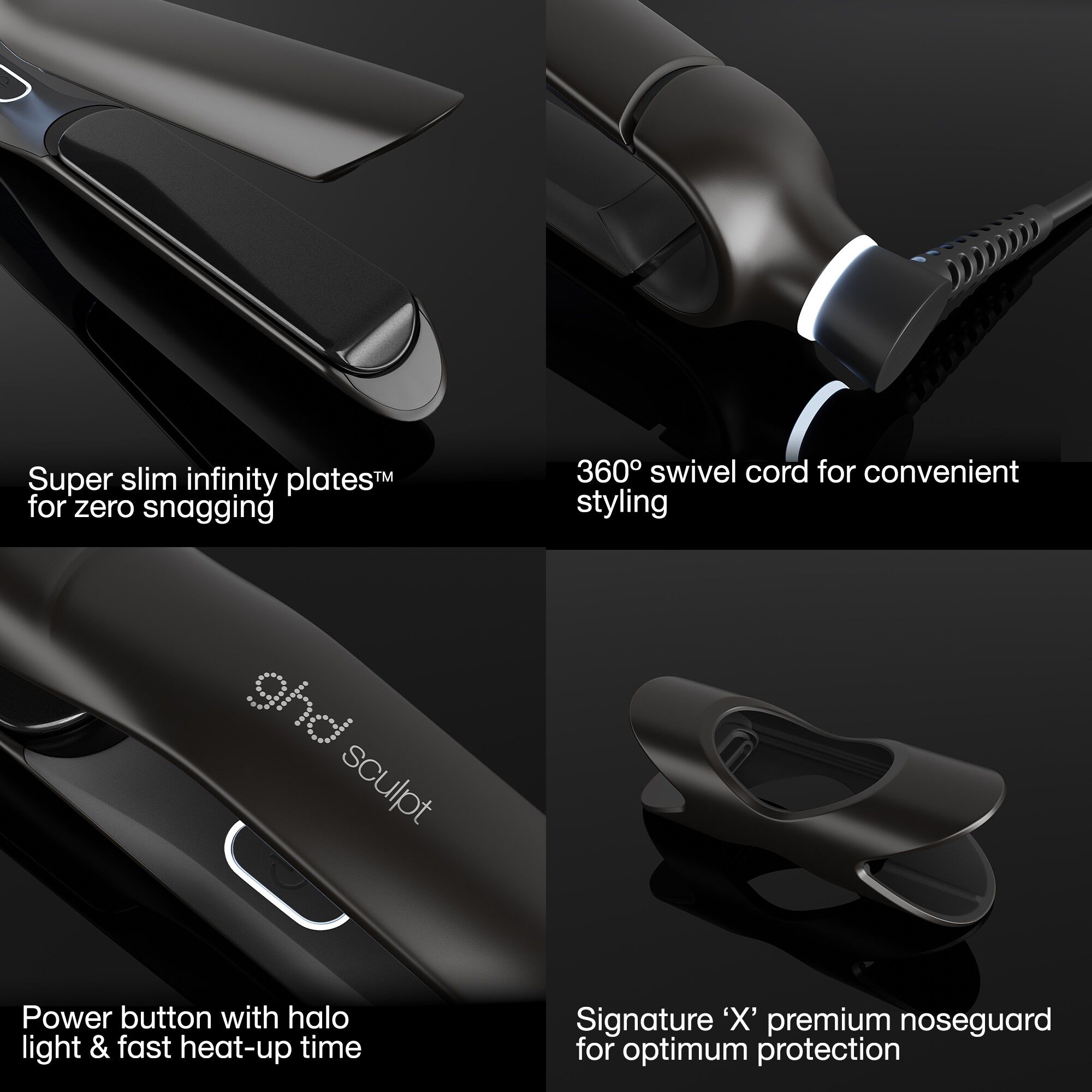 ghd Sculpt Interactive Hair Straightener - Black