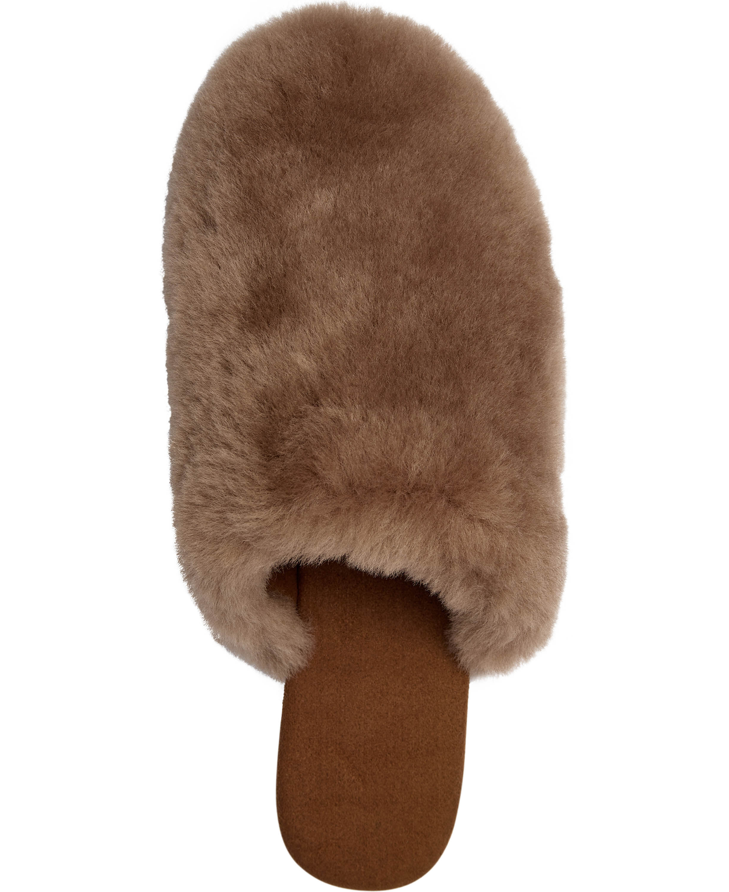 Slipper in Real sheepskin - Brown
