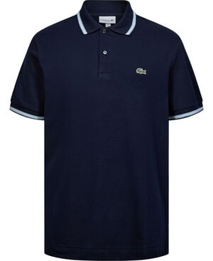SHORT SLEEVED RIBBED COLLAR SHIRT