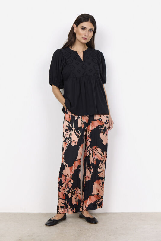 SC-LORAINE 7 Bluse Sort