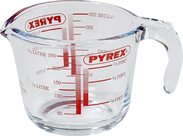 Målekanne Classic 0,25 liter Glass