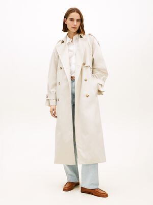 OVERSIZED COTTON TRENCH COAT