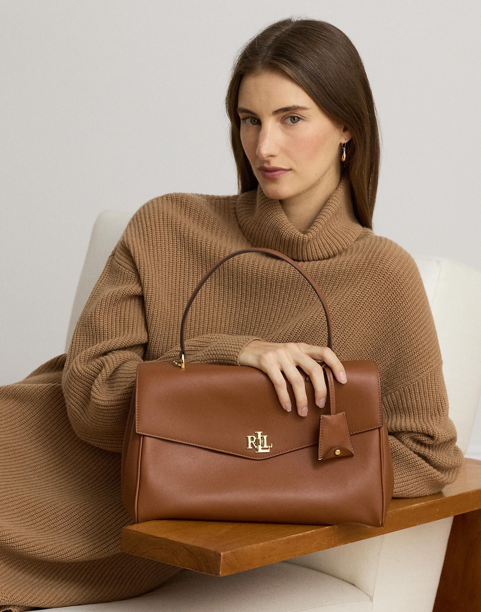 Nappa Leather Medium Farrah Soft Satchel