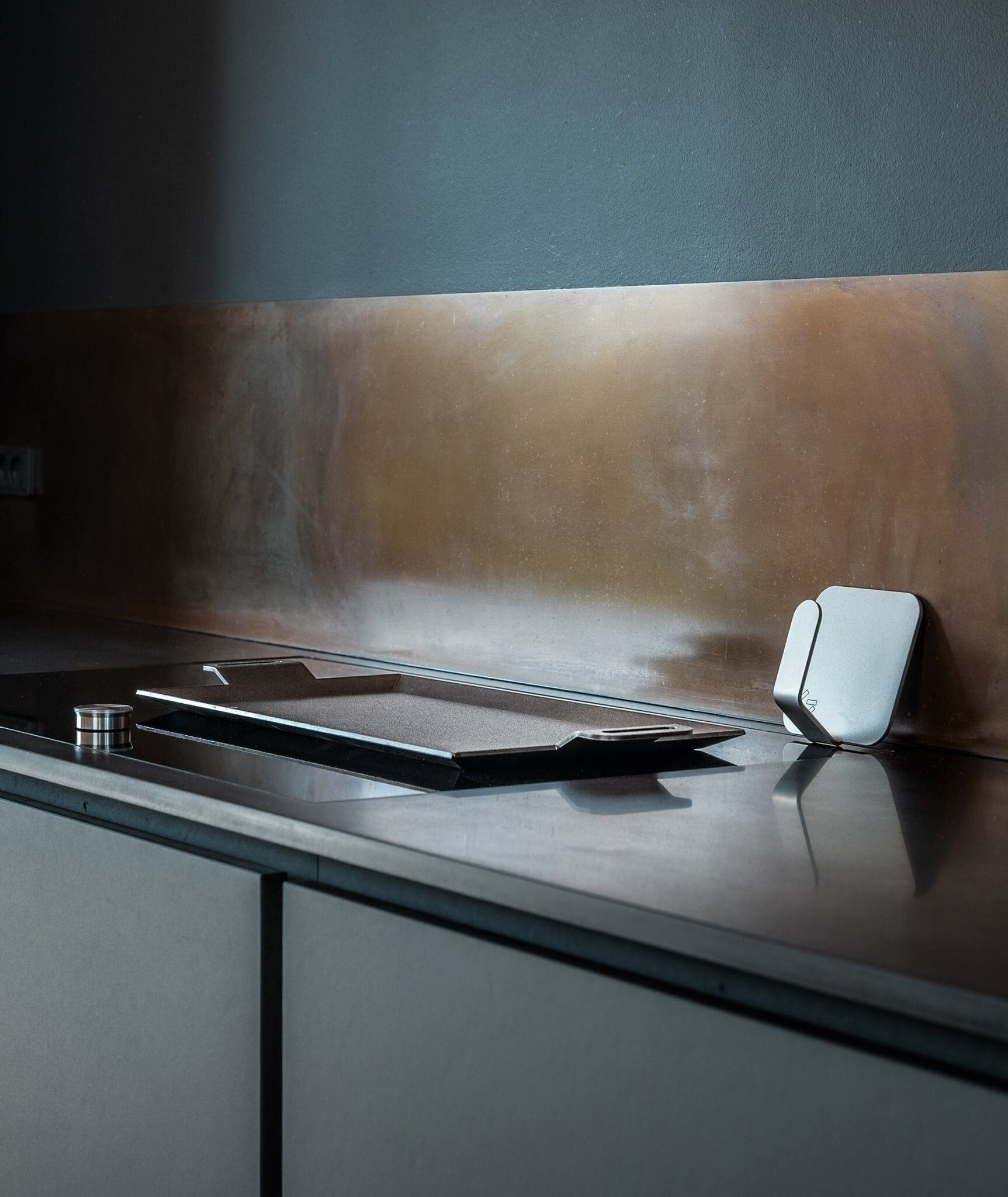 Stegeplade - carbonst&aring;l - 62x27 cm