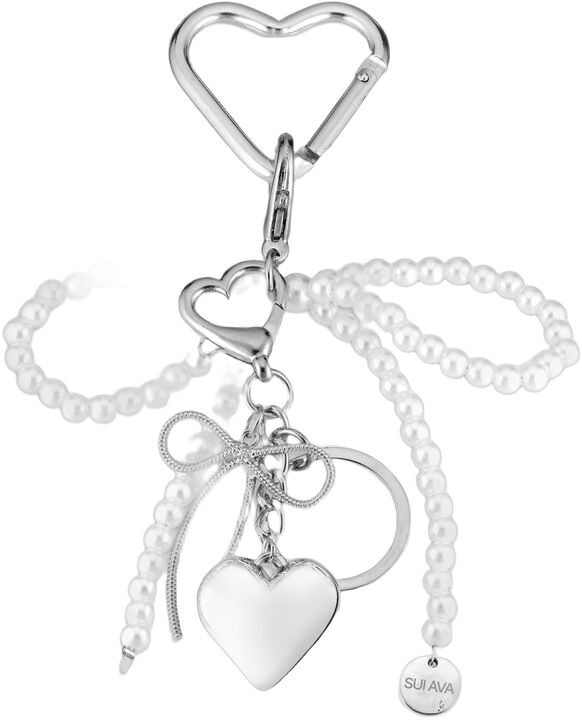 Pearly Bow Bag Charm